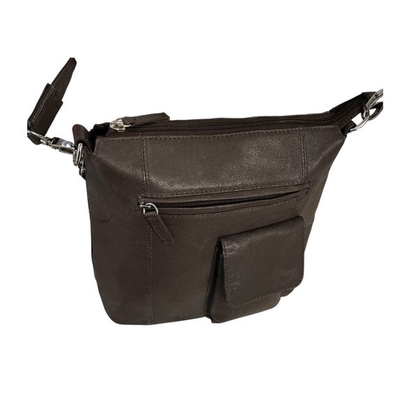 Gun Tote’n Mamas Concealed Carry Brown Faux Leather Crossbody Bag – 2012 – Adjus - Picture 6 of 10